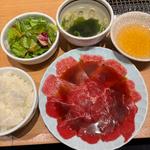 薄切りお肉の定食(京都焼肉 天壇1965 MARUNOUCHI)