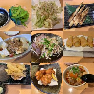 海、山の恵みと酒