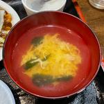定食のスープ