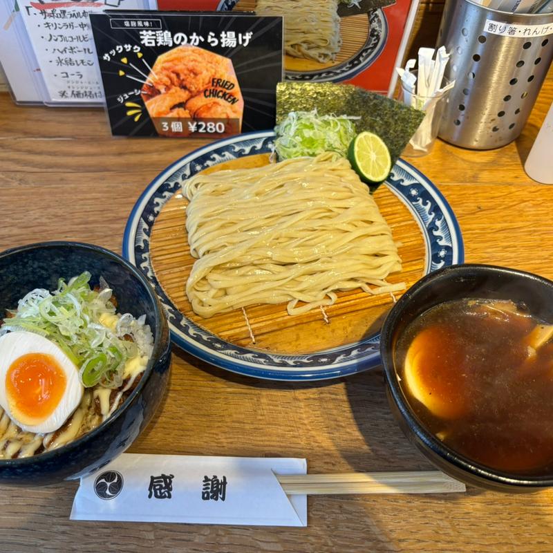 つけ麺　ゴロゴロチャーシュー丼(麺屋しらかわ 大阪なんば店)