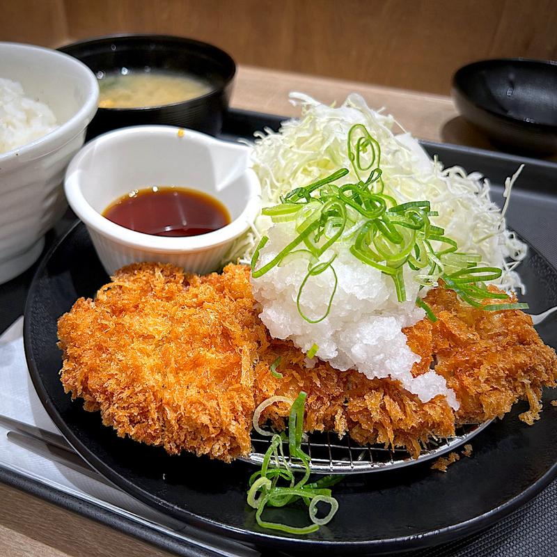 鬼おろしポン酢チキンかつ定食(松屋 狛江店)