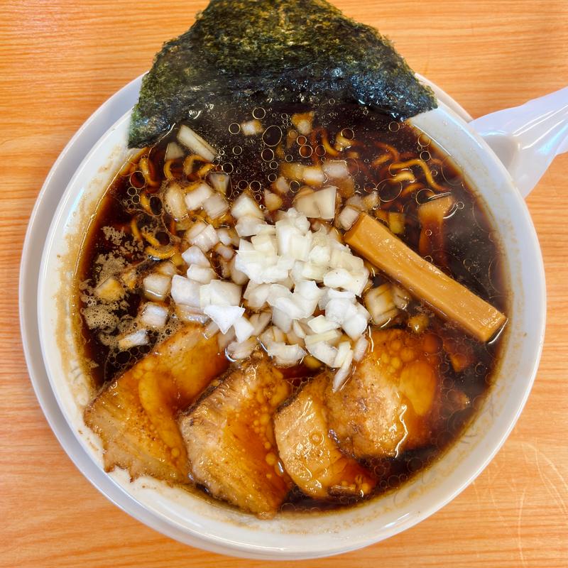 竹岡式醤油黒ラーメン(えびす家)