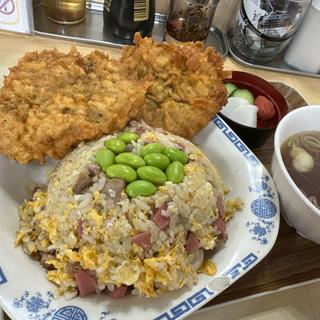 鶏の唐揚げチャーハン2個セット