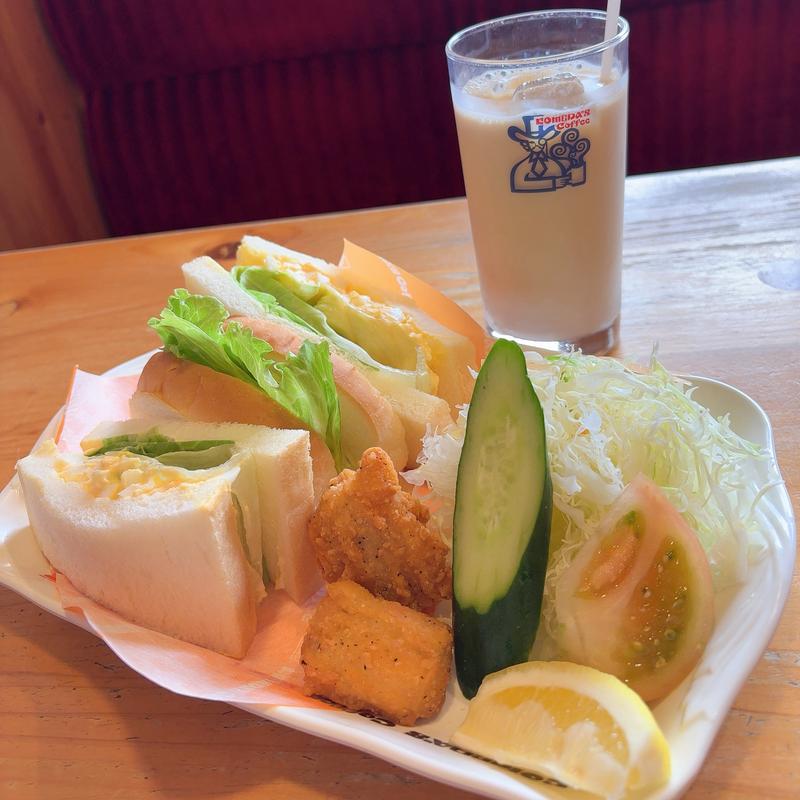 昼コメプレートエッグサンド(コメダ珈琲店 河内松原駅前店)