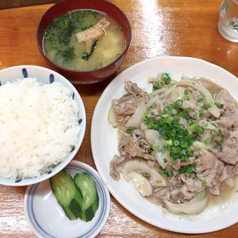 豚塩炒め定食(味寿)