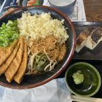 冷したぬきそばさば寿司セット(冷やしたぬき天国)