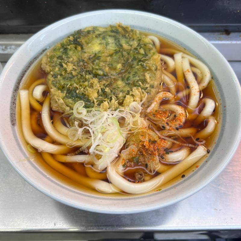 春菊天うどん(爽亭 上野駅7・8番線ホーム店 )