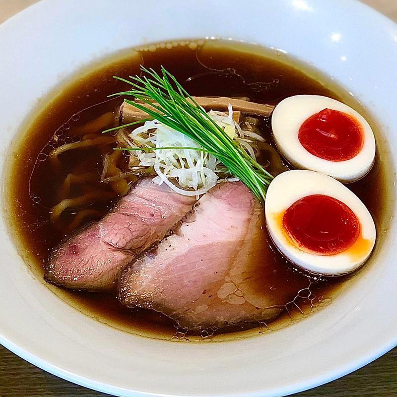 味玉中華蕎麦(醤油)(宍道湖しじみ中華蕎麦 琥珀)