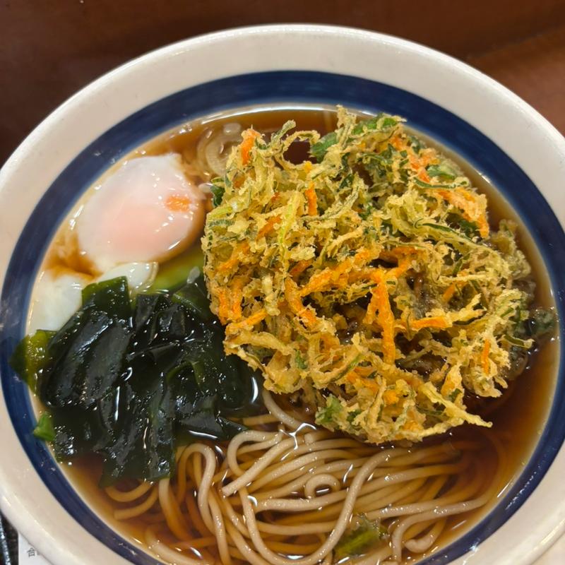 かき揚げそば(そば処 信州屋 渋谷店)