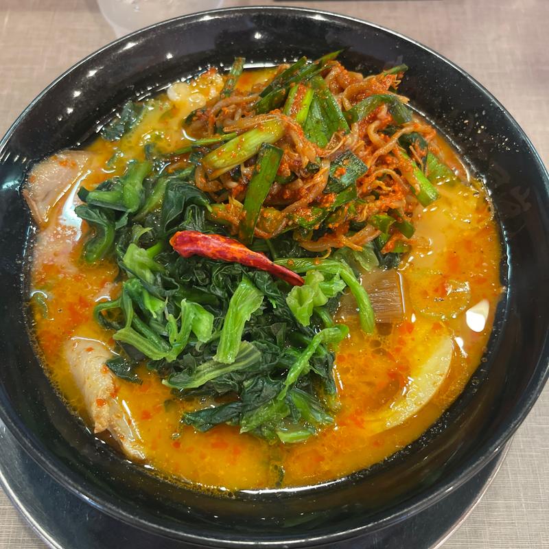 ばり辛ラーメン味噌味+辛ニラ壺(らあめん花月嵐 坂戸わかば店)