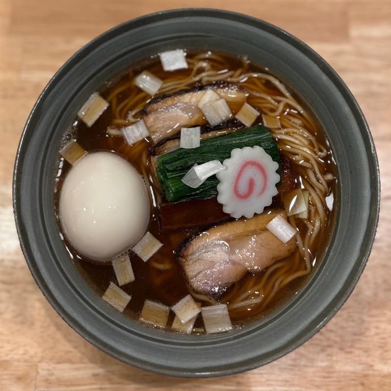 だしそば(味玉)(だしと麺 遊泳)
