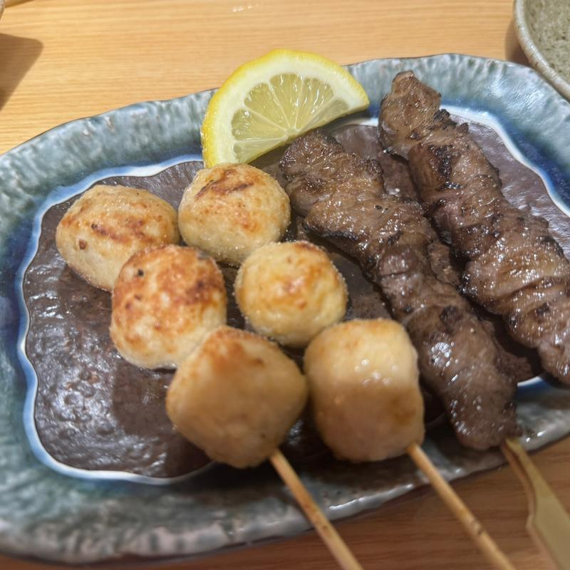 つくね＆牛串(やきとり酒蔵 庄助本店)