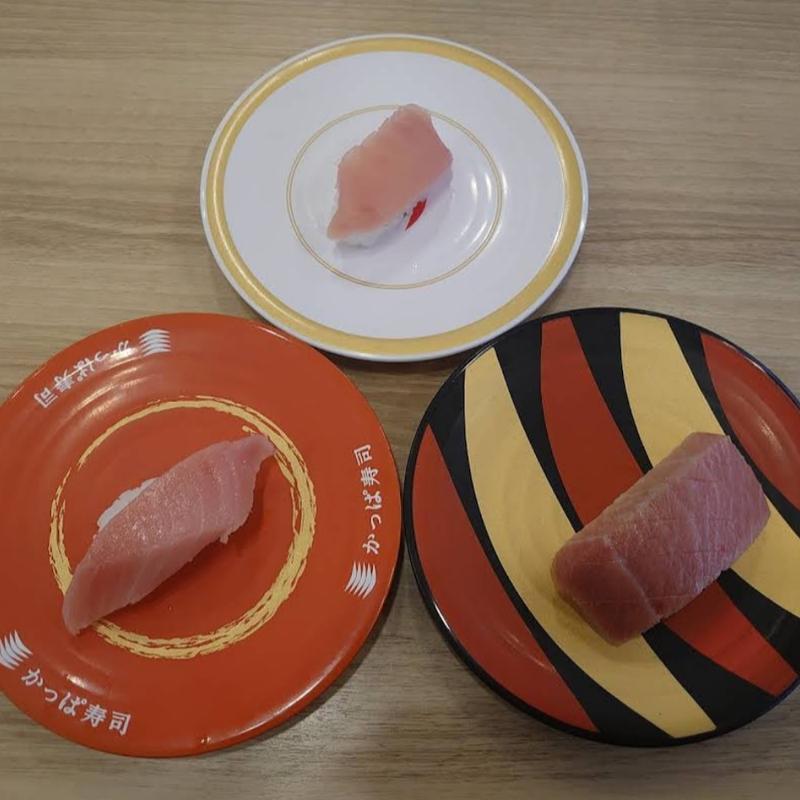 まぐろ三種(かっぱ寿司 河口湖インター店)
