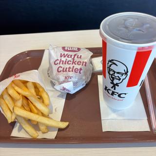 ケンタランチ和風カツバーガーセット(ケンタッキーフライドチキン竜美ケ丘店)