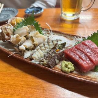 刺身四点盛り(ぎんぱち)