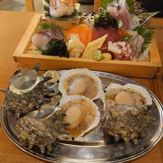 刺盛り＆サザエ＆ホタテ