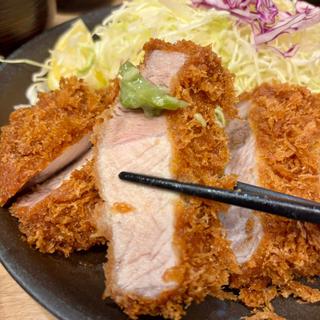 上ロースかつ定食 茎ワサビ
