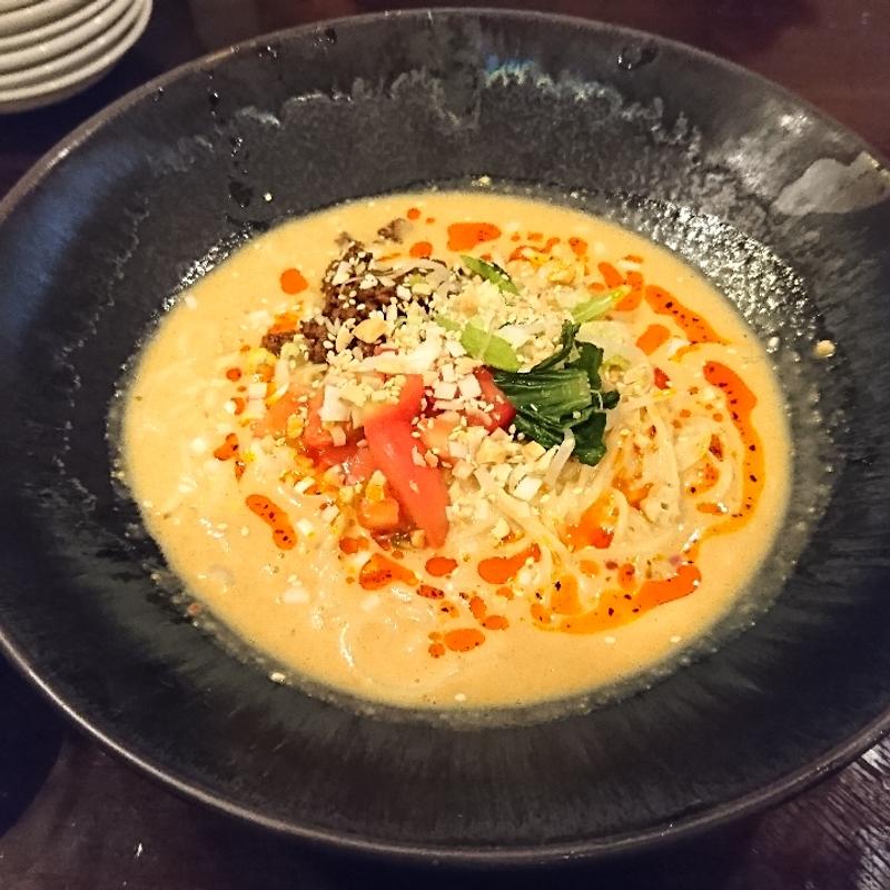 冷やし豆乳担々麺(中華銘菜 圳陽)