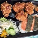 から揚げ弁当　明太子トッピング(じゃぱん亭 柳島店)