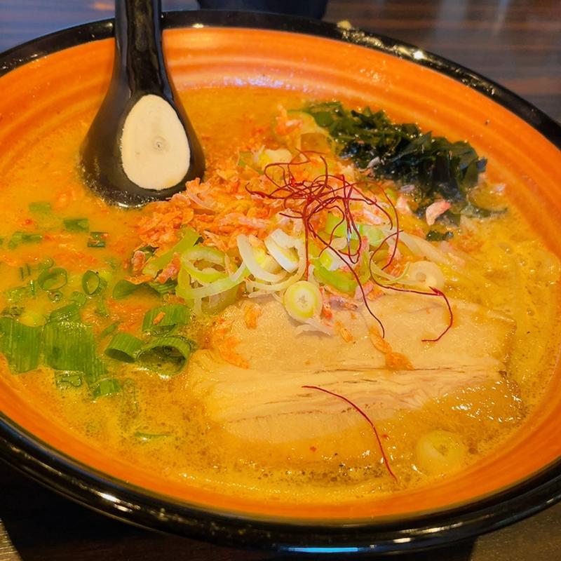 海老味噌ラーメン(麺や 虎鉄 白石店)