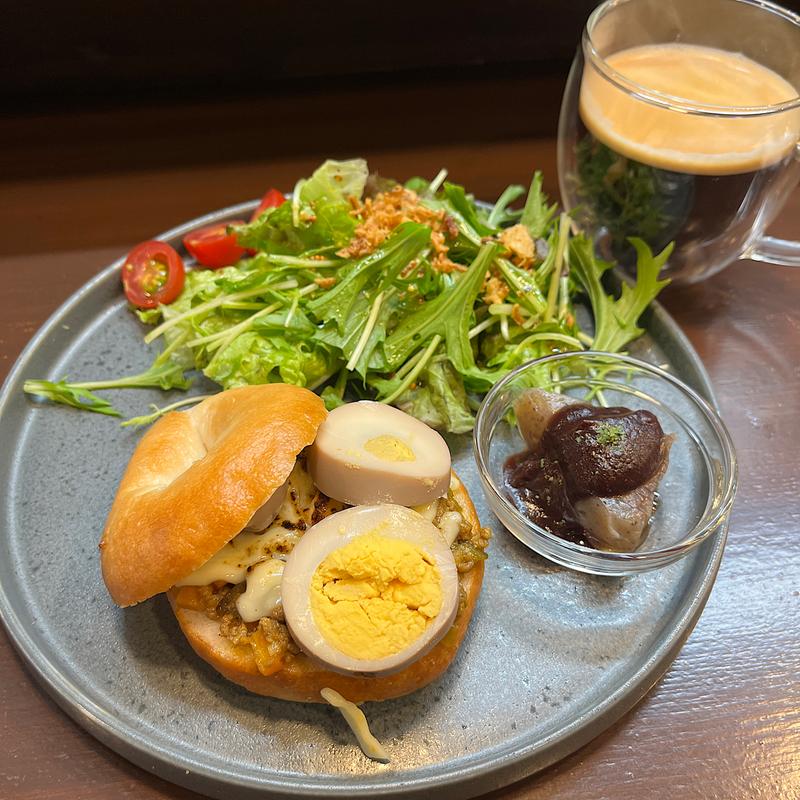 米粉のベーグルランチセット(京のカフェ&バル ベーグル君とおでんちゃん)