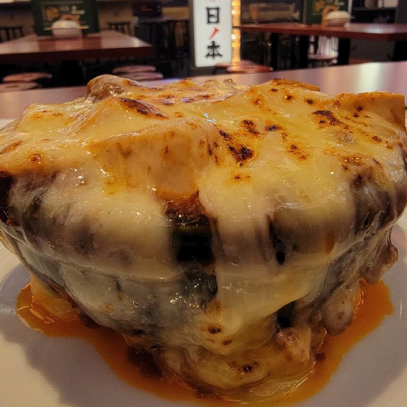 溢れるチーズ麻婆豆腐(シンバシyokocho 亜細亜 ~ASIA~ 韓明洞)