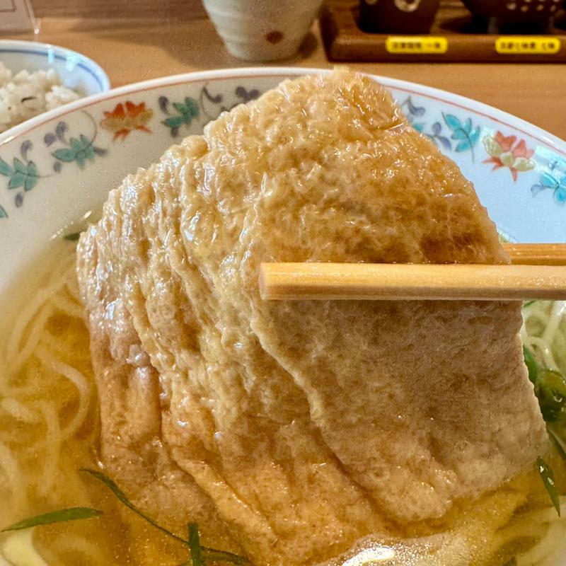 きつねうどんBセット(細うどん 黒門 さかえ)