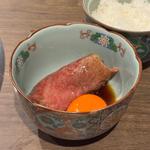 松阪牛リブ芯の焼きすき(会員制焼肉あをゐ)