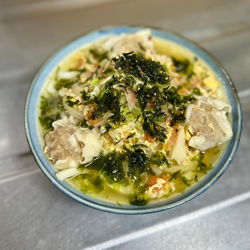 トマたまうどん 焼売トッピング(ベルクス 東墨田店)