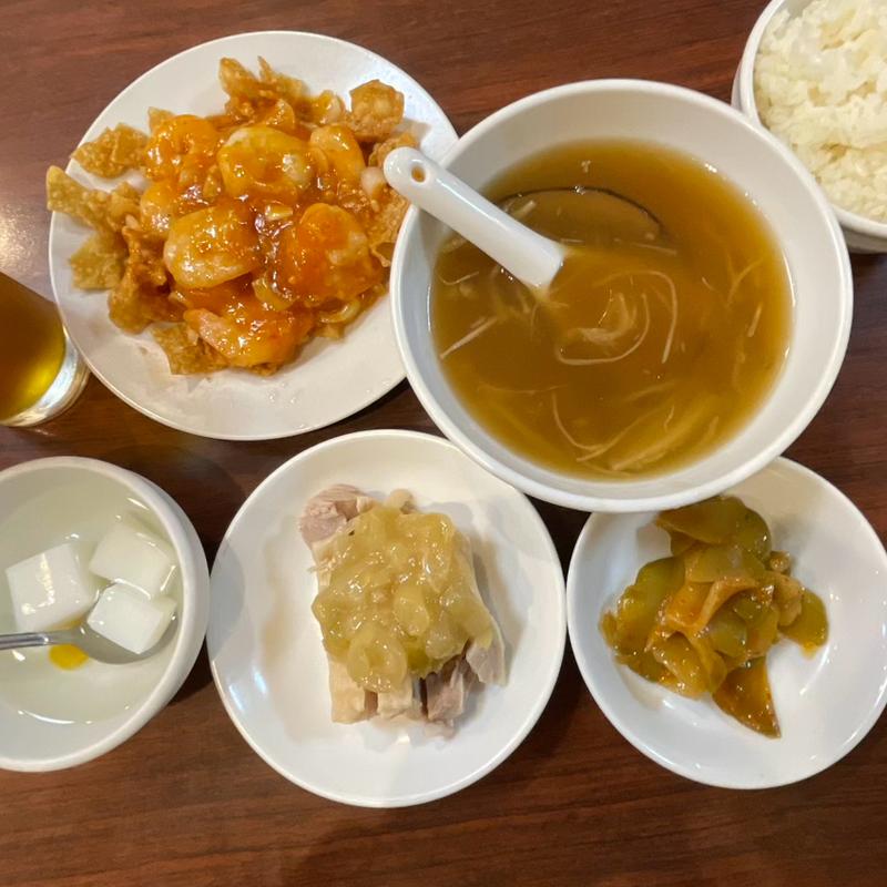 エビチリセット(品珍閣)