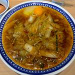 彩華ラーメン、生卵(彩華ラーメン 本店)