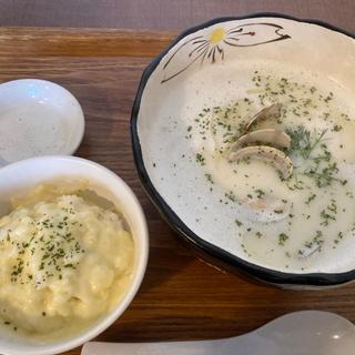 アサリのクリーム麺