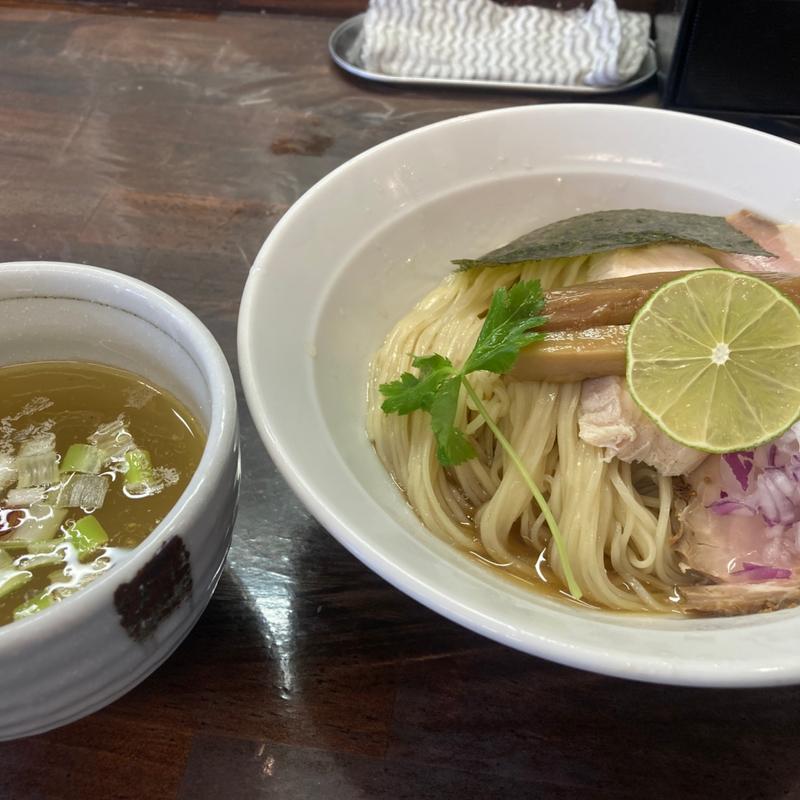 鶏と煮干しの和えつけ麺(麺処 一心)