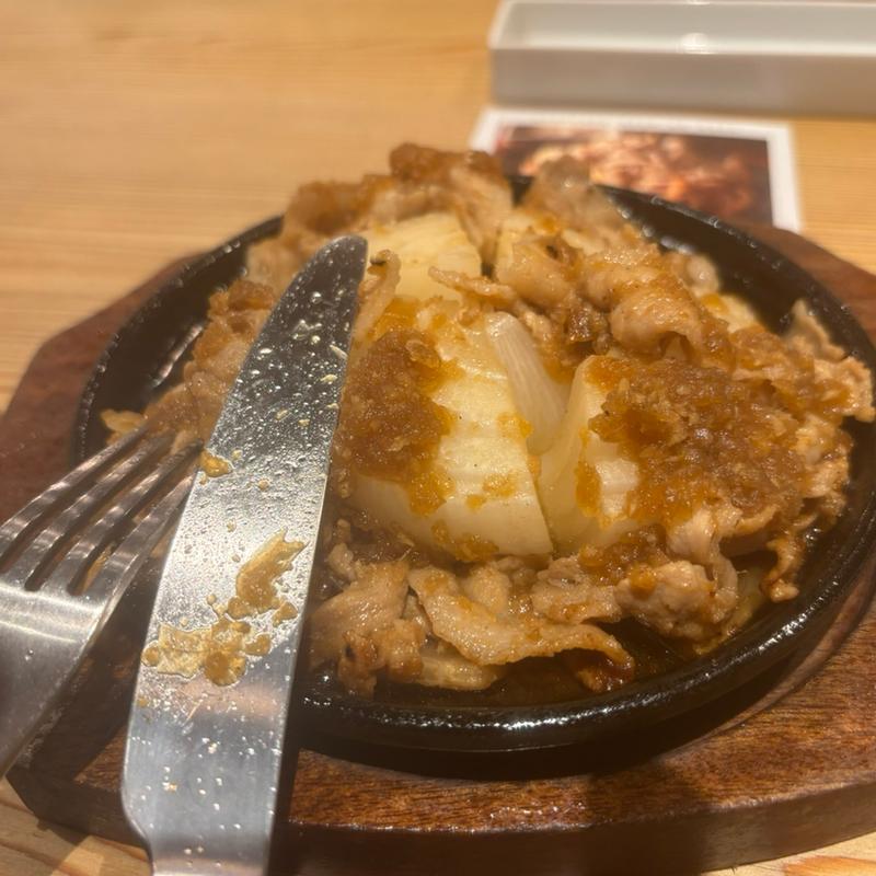 丸ごと新玉葱の生姜焼き(炭火焼鳥 塚田農場 赤羽店)