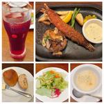 和風ハンバーグ&エビフライ（100g） コース