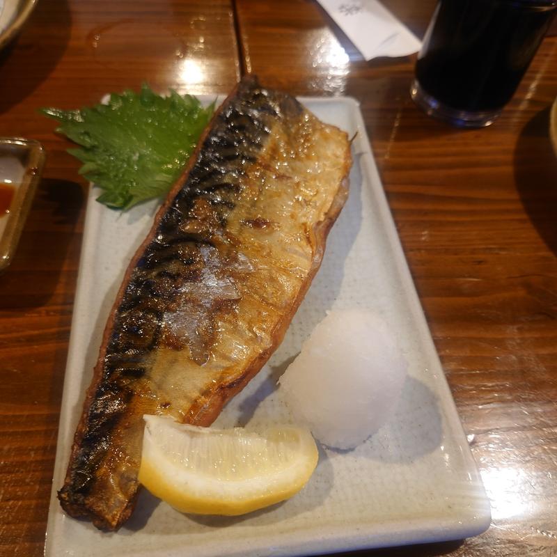 さば塩焼(いわし料理の店 味楽)