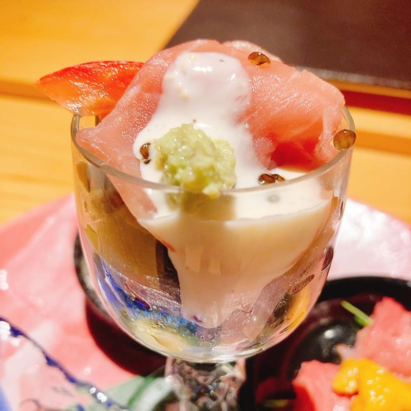 グラスサラダ（ランチコース）(広島 すし煌)