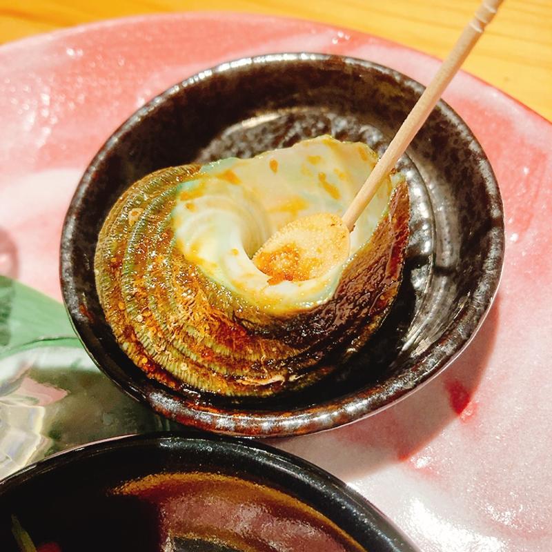 姫サザエ煮付け（ランチコース）(広島 すし煌)