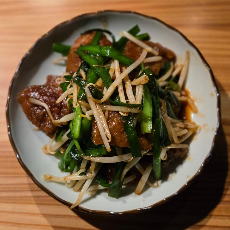 酒飲みのレバニラ炒め(食堂 =+)