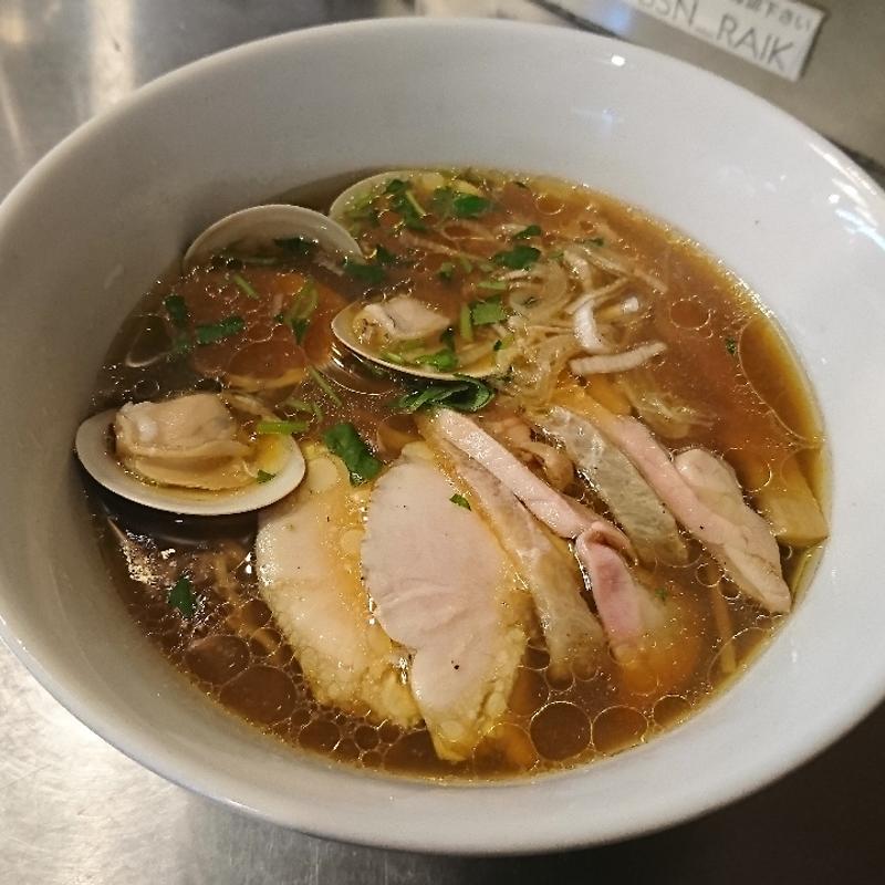 地鶏蛤そば(Bonito Soup Noodle RAIK ボニートスープヌードルライク)