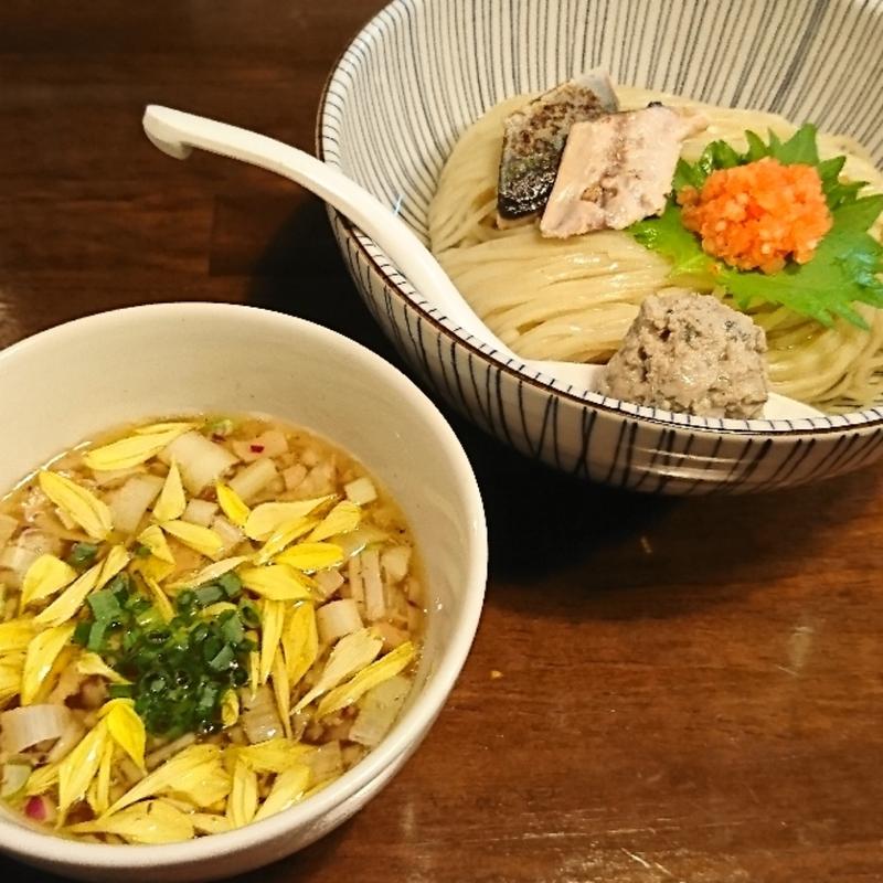 秋刀魚のつけ麺(CLAM & BONITO 貝節麺 raik)