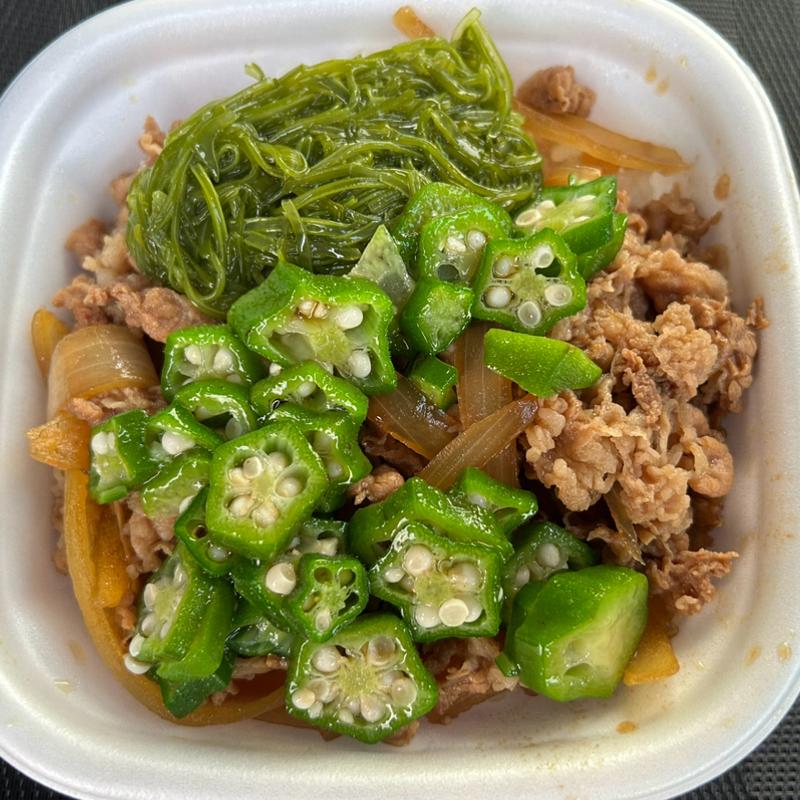 めかぶオクラ牛丼(大盛)(すき家 枚方招提北店 )