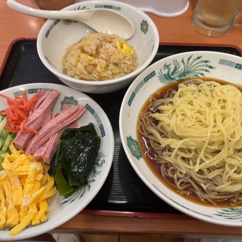 冷やし中華セット(日高屋 西大井駅前店)