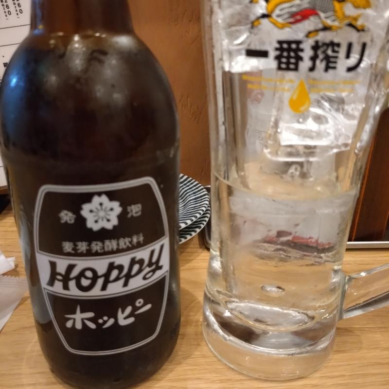 ホッピーセット白(鉄板ホルモン 五の五 ぴおシティ桜木町店)