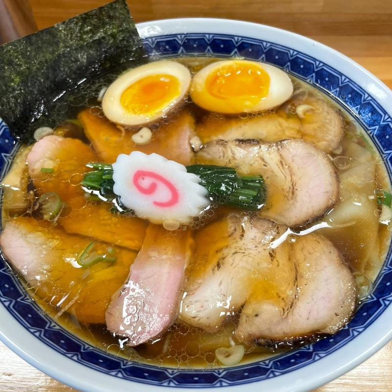 ワンタンチャーシュー麺 味玉(白河手打ち麺ひかる)