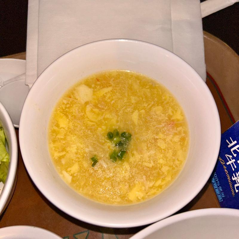 蟹と玉子のスープ(ヴォルケイニア・レストラン)