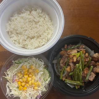 にんにく牛バラ焼定食