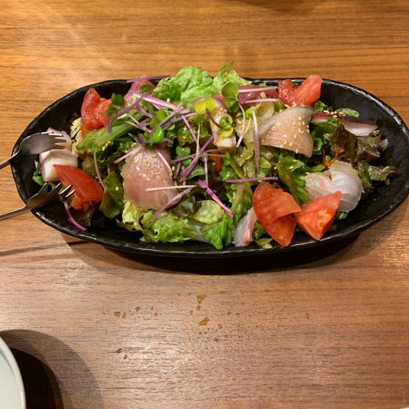 海鮮柚子サラダ(恵比寿 土鍋炊ごはん なかよし 本店)