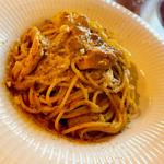 濃厚道内産地鶏レバーのクリームソースパスタ