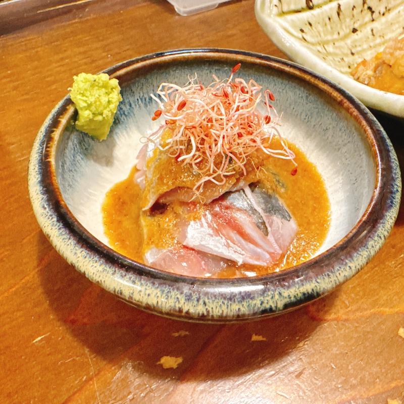 胡麻アジ(アジフライセンターおむこさん)